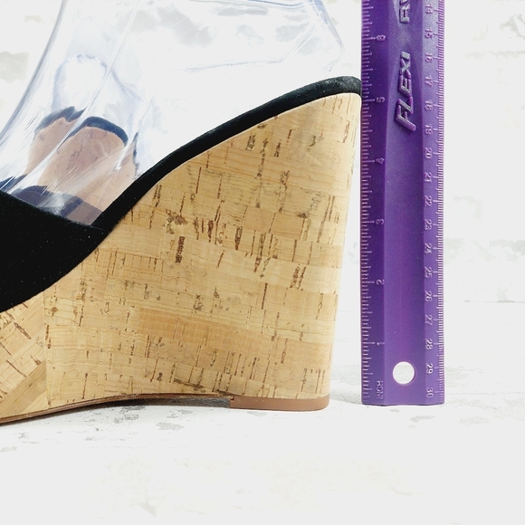 New Veronica Beard Dali Black Platform Wedge Sandal A991 - Picture 8 of 12